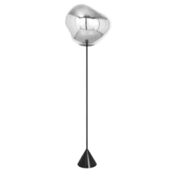 Lampa Podłogowa Melt Cone Slim Srebrna Tom Dixon