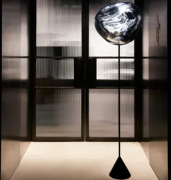 Lampa Podłogowa Melt Cone Slim Przydymiona Tom Dixon