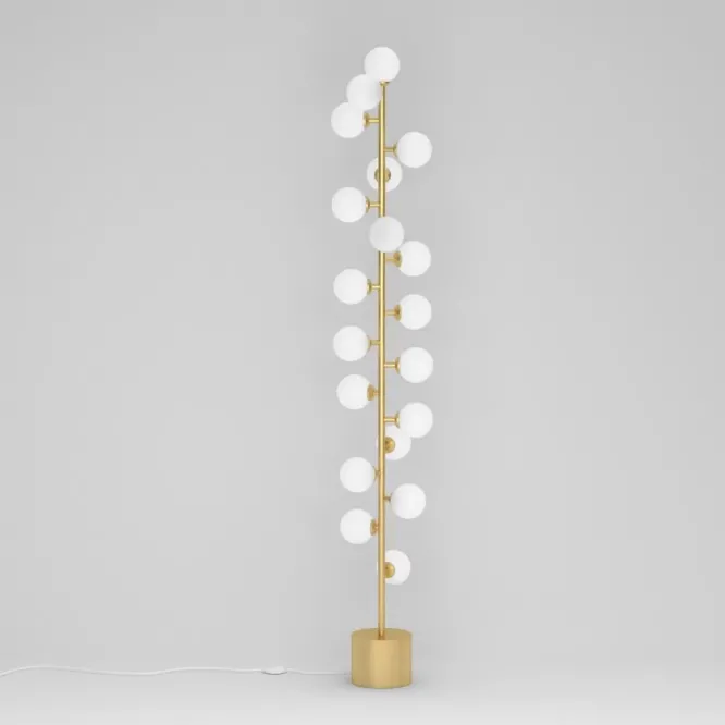 Lampa Podłogowa Mimosa 069 Mosiężna Atelier Areti