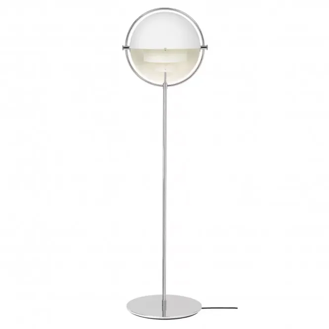 Lampa Podłogowa Multi-Lite Chrome White Semi Matt Gubi