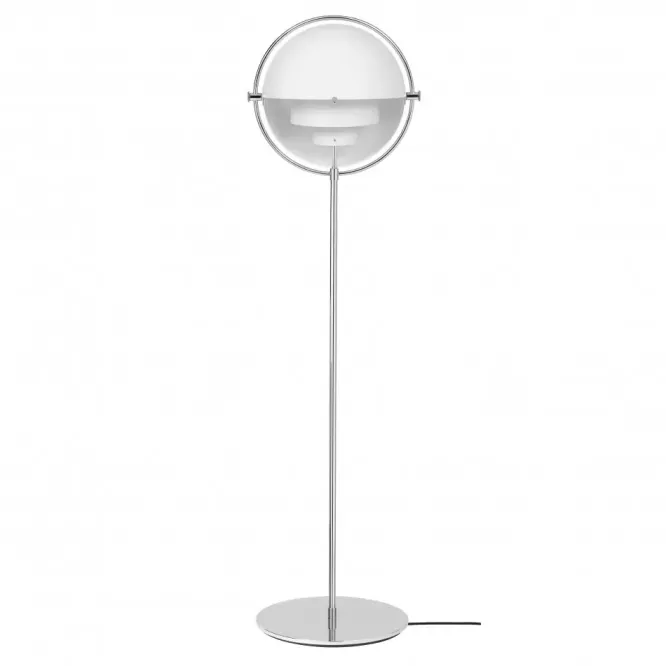 Lampa Podłogowa Multi-Lite Chrome White Semi Matt Gubi