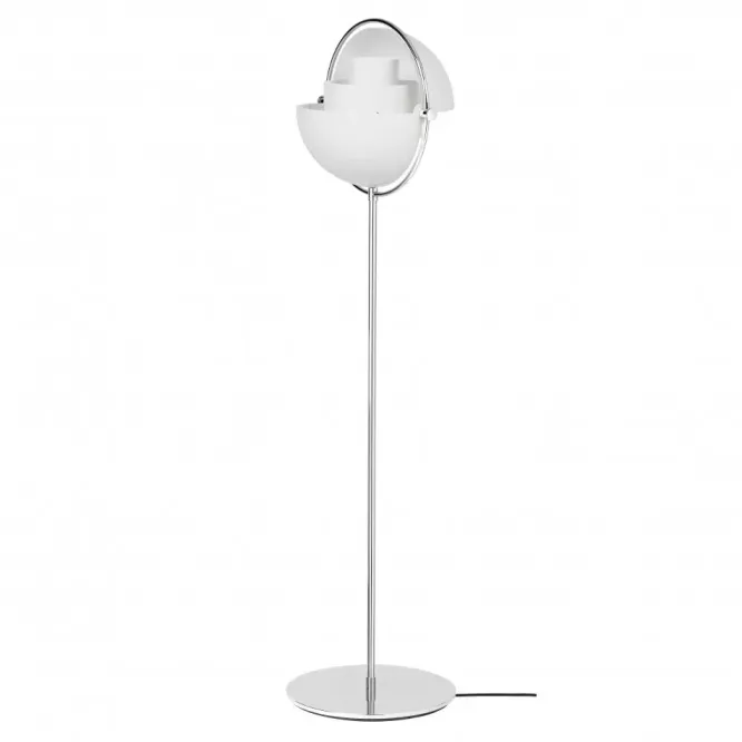 Lampa Podłogowa Multi-Lite Chrome White Semi Matt Gubi