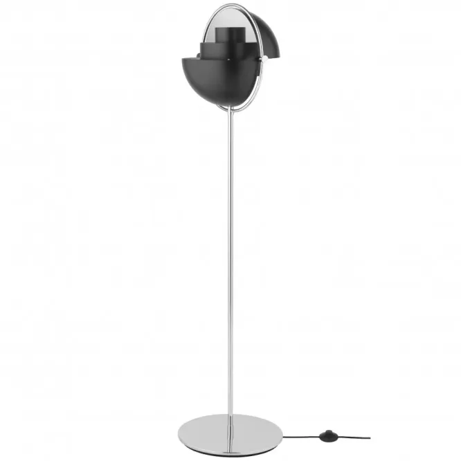 Lampa Podłogowa Multi-Lite Chrome Black Semi Matt Gubi