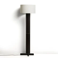 Lampa Podłogowa Niani Drewno Kauczukowe Brązowe Kave Home