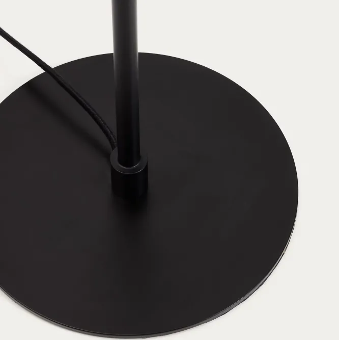 Lampa Podłogowa Nuvira Czarna Kave Home