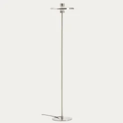 Lampa Podłogowa Nuvira Srebrna Kave Home