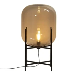 Lampa Podłogowa Oda Średnia Stalowa Szarość-Czarna Pulpo