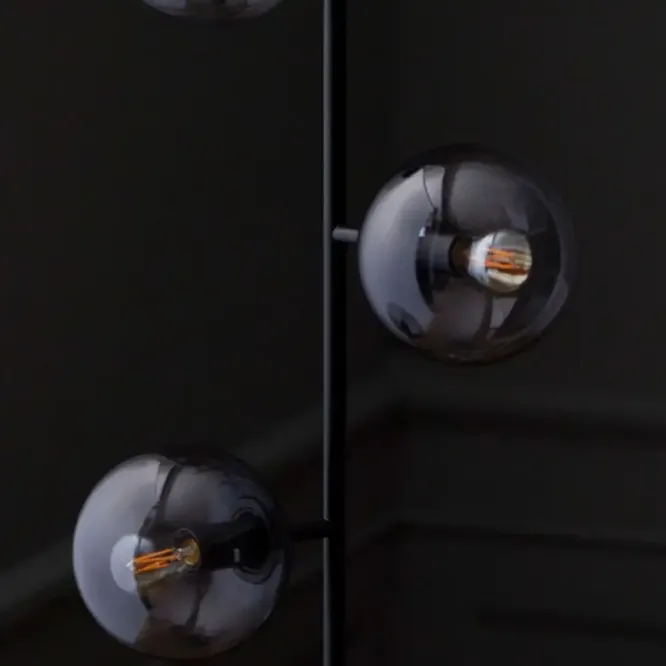 Lampa Podłogowa Orb Czarna Bolia