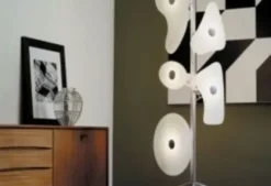 Lampa Podłogowa Orbital Biała Foscarini