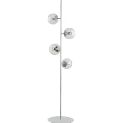 Lampa Podłogowa Orb Szara Bolia