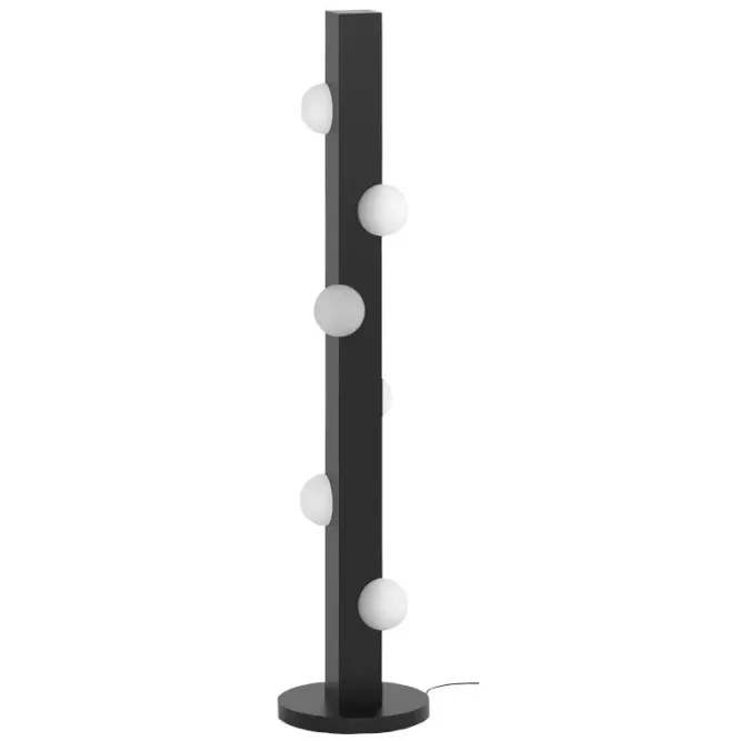 Lampa Podłogowa Oyster Ciemne Drewno Atelier Areti