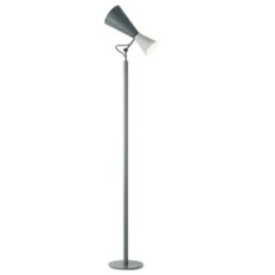 Lampa Podłogowa Parliament Szaro-Biała Nemo Lighting