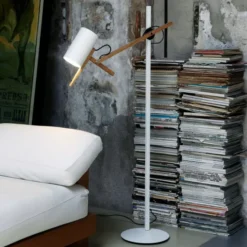 Lampa Podłogowa Scantling White Marset