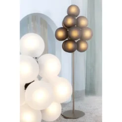 Lampa Podłogowa Stellar Mała Przydymiona Szara Pulpo
