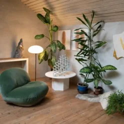 Lampa Podłogowa Stemlite 110 Cm Szara Gubi