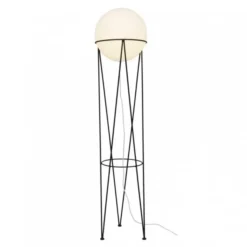 Lampa Podłogowa Structure And Globe Czarna Atelier Areti