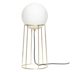 Lampa Podłogowa Szklana Kula Hubsch