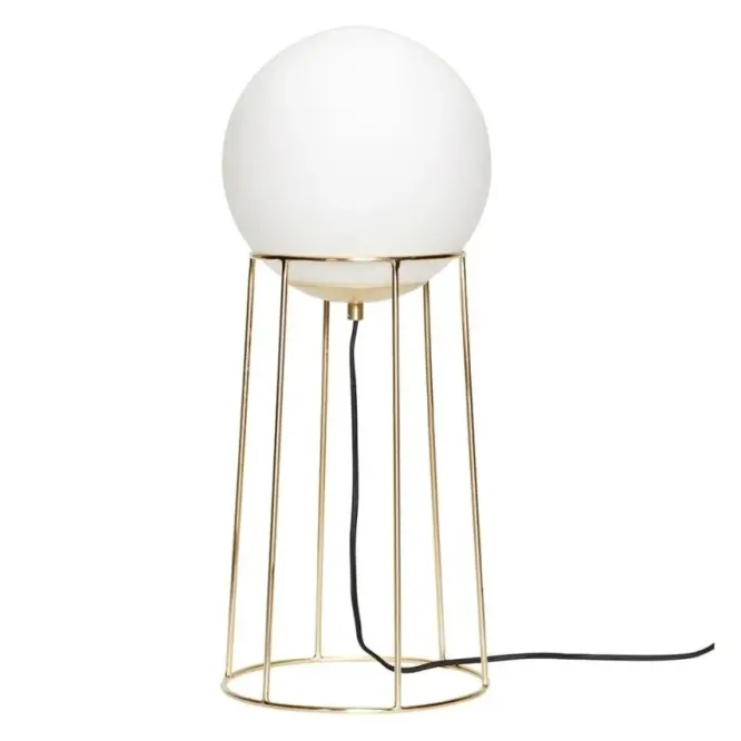 Lampa Podłogowa Szklana Kula Hubsch