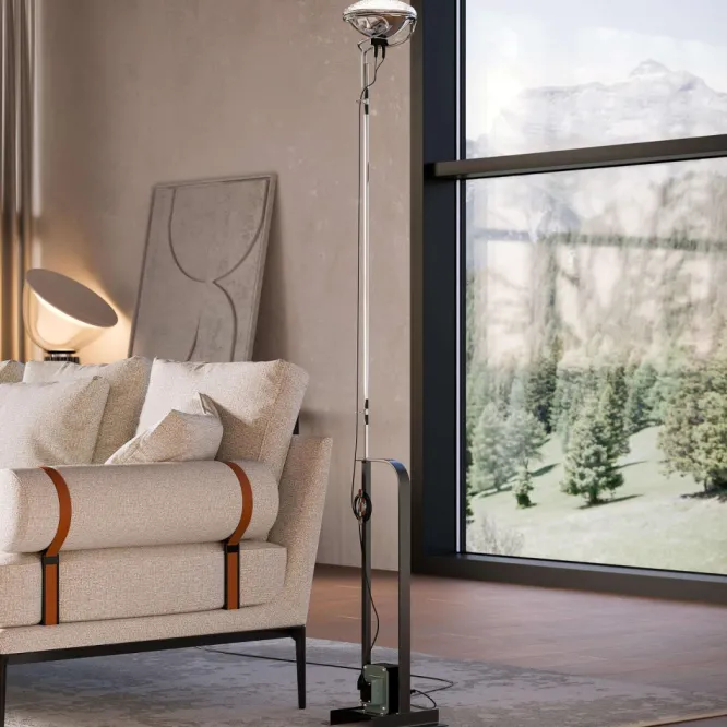 Lampa Podłogowa Toio Led Czarna Flos