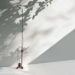 Lampa Podłogowa Toio Led Czerwona Flos