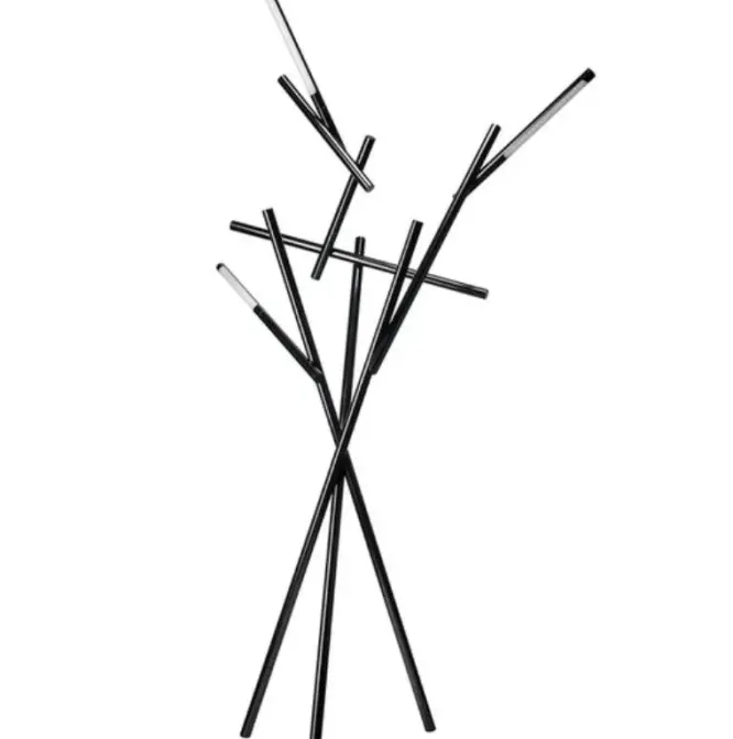Lampa Podłogowa Tuareg Czarny Chrom Foscarini