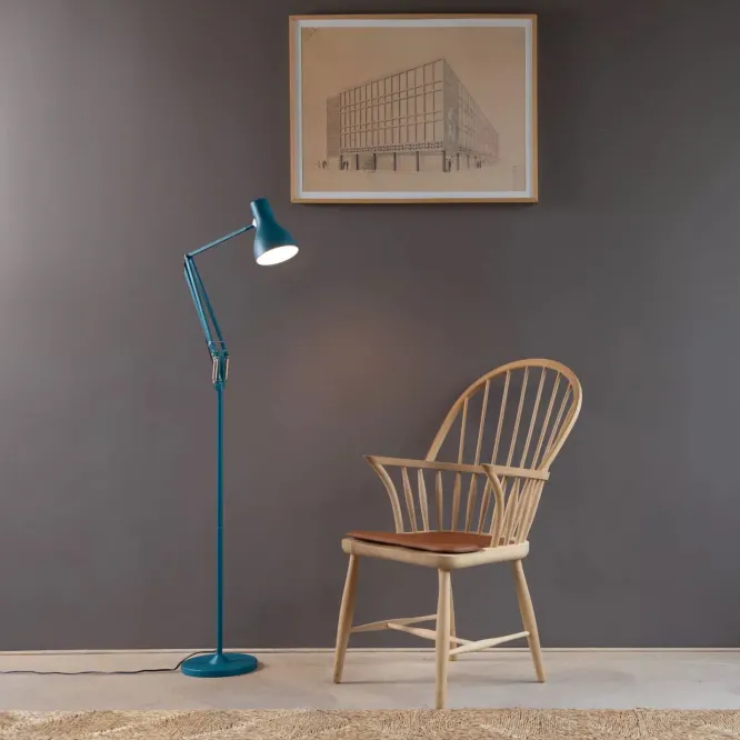 Lampa Podłogowa Type 75 Margaret Howell Edition Saxon Blue Anglepoise