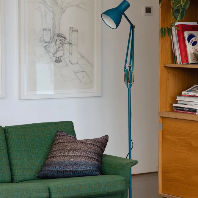 Lampa Podłogowa Type 75 Margaret Howell Edition Saxon Blue Anglepoise