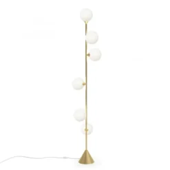 Lampa Podłogowa Vertical Globe 071 Mosiężna Atelier Areti