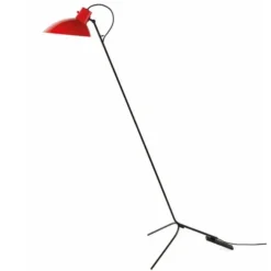 Lampa Podłogowa Vv Cinquanta Czarno-Czerwona Astep