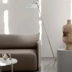 Lampa Podłogowa Vv Cinquanta Czarno-Czerwona Astep