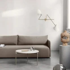 Lampa Podłogowa Vv Cinquanta Czarno-Mosiężna Astep