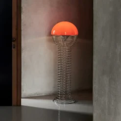 Lampa Podłogowa Wire Pomarańczowa Verpan