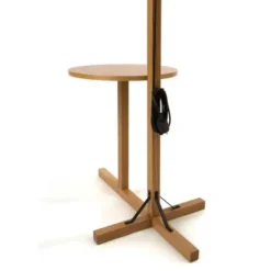 Lampa Podłogowa Ze Stolikiem Biała Woodman