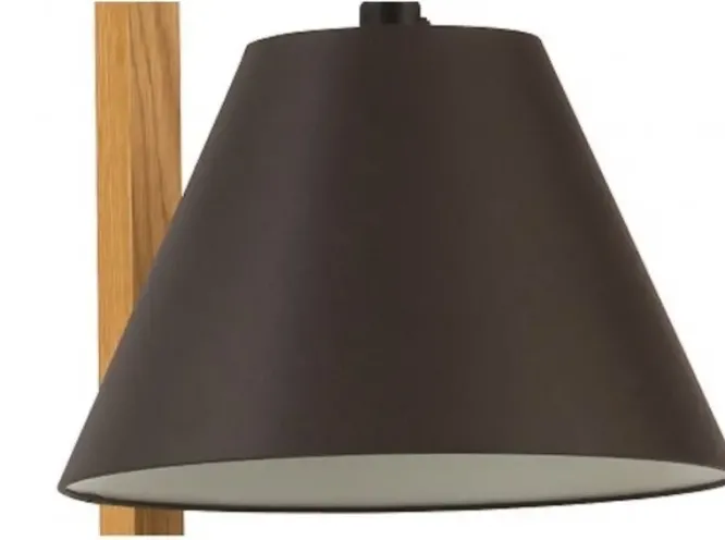 Lampa Podłogowa Ze Stolikiem Czarna Woodman