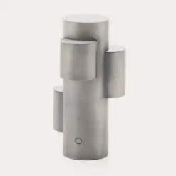 Lampa Przenośna Adrina Jasnoszara Kave Home
