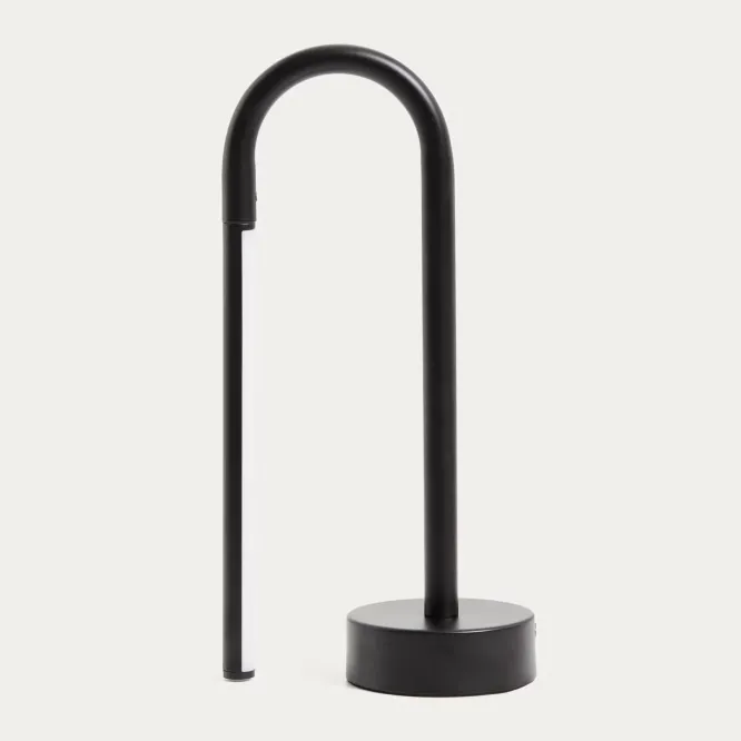 Lampa Przenośna Bow Czarna Kave Home