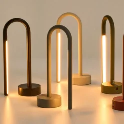 Lampa Przenośna Bow Szara Kave Home