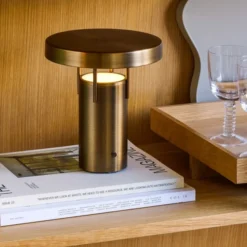 Lampa Przenośna Bringme Mosiężna Hubsch