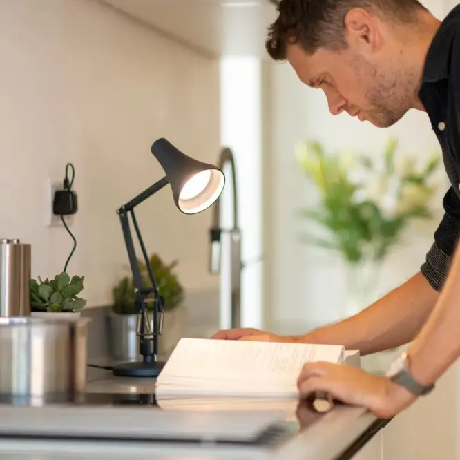 Lampa Przenośna Type 90 Mini Mini Carbon Black Anglepoise