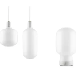 Lampa Stołowa Amp Biała Marmur Normann Copenhagen