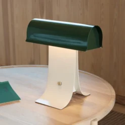 Lampa Stołowa Archive 25 Cm Zielono Szara Northern