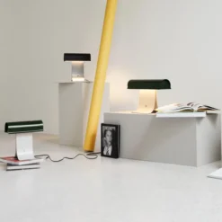 Lampa Stołowa Archive 25 Cm Zielono Szara Northern
