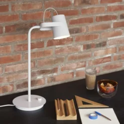 Lampa Stołowa Ardent Jasnoszara Hubsch