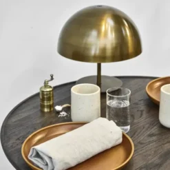 Lampa Stołowa Baby Dome Mosiężna Mater
