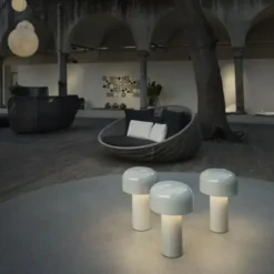 Lampa Stołowa Bellhop Szara Flos