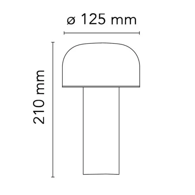 Lampa Stołowa Bellhop Szaro-Niebieska Flos