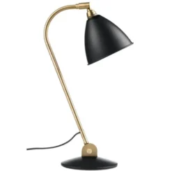 Lampa Stołowa Bestlite Bl2 Brass Czarna Gubi