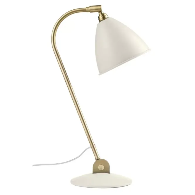 Lampa Stołowa Bestlite Bl2 Brass Biała Gubi