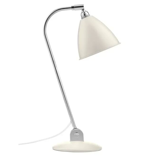 Lampa Stołowa Bestlite Bl2 Chrome Biała Gubi