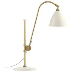 Lampa Stołowa Bestlite Bl1 Mosiężna Biała Gubi